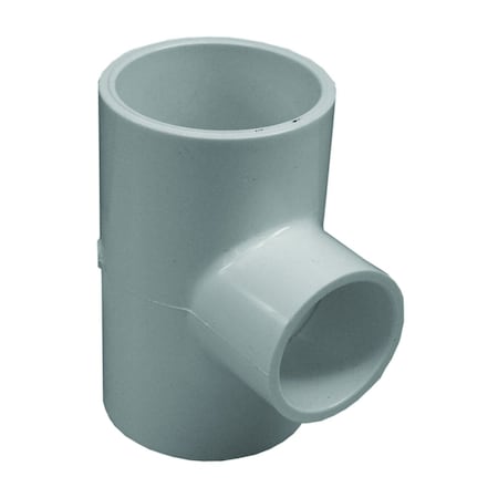 Genova 300 Series 31472 Pipe Reducing Tee,2 X 1-1/2 In,Slip X Slip-Joint,PVC,White,SCH 40 Schedule